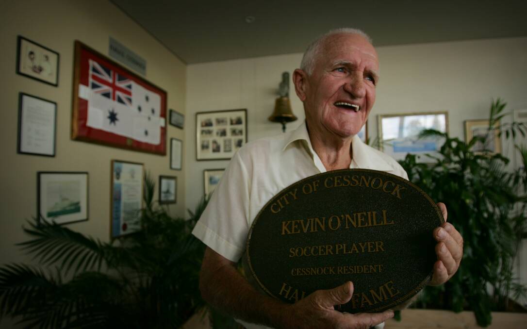 THE OLDEST SOCCEROO: Kevin O'Neill O'Neill was a coalminer, working in the pits in and around Cessnock. And in order to make ends meet, it meant that he often travelled directly from his shift in the colliery to a game - even when representing Australia.