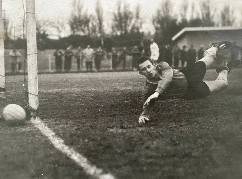 UNFORGETTABLE: Goalkeeper Bill Rorke, from Kearsley, will always remember his game in goal for Australia against North Korea in 1965.