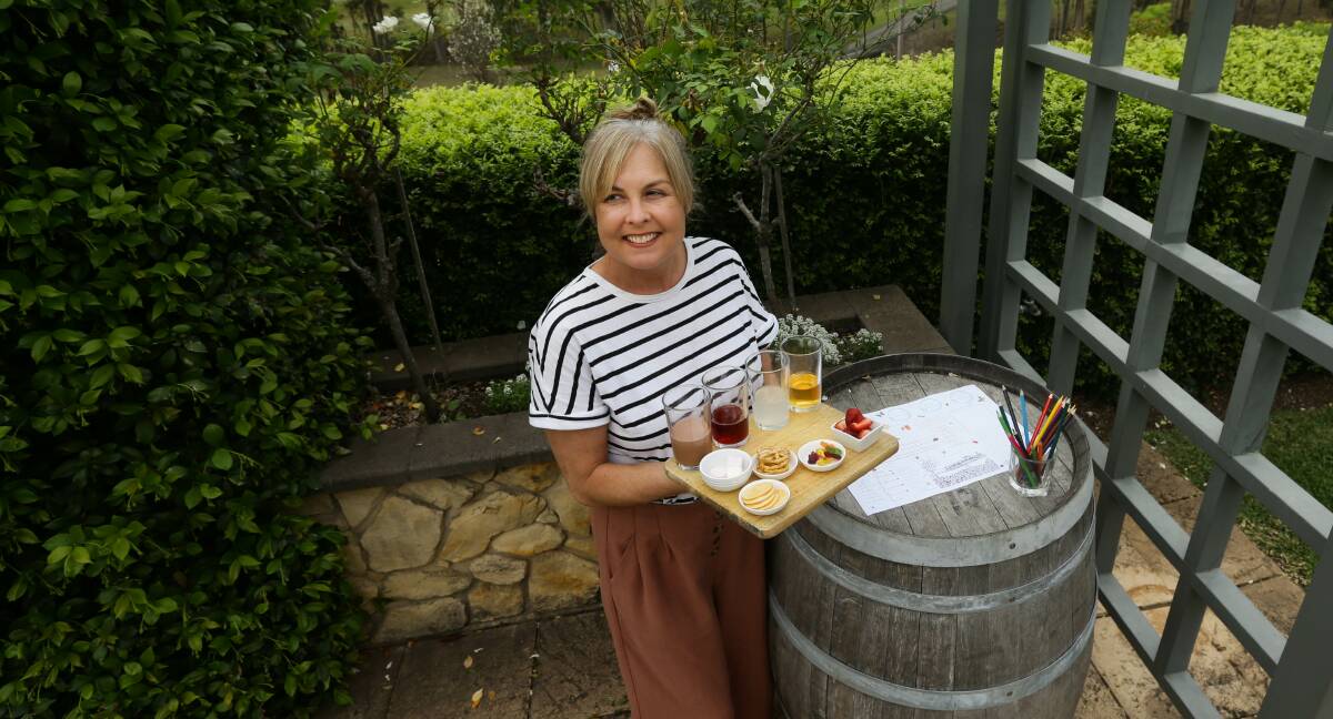 TASTY: Christina Tulloch with a kids tasting plate which will keep the kids entertained while their parents taste wine. Picture: Jonathan Carroll