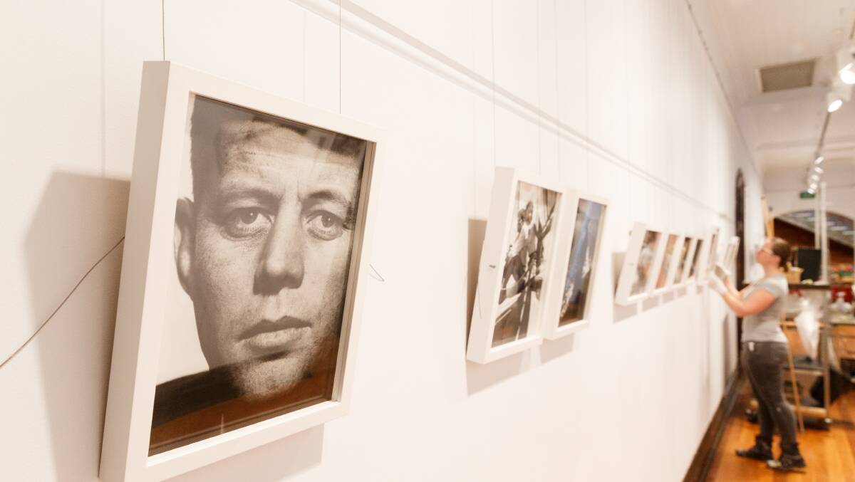 HISTORY: The travelling exhibition will showcase 77 photographs of JFK until February. 