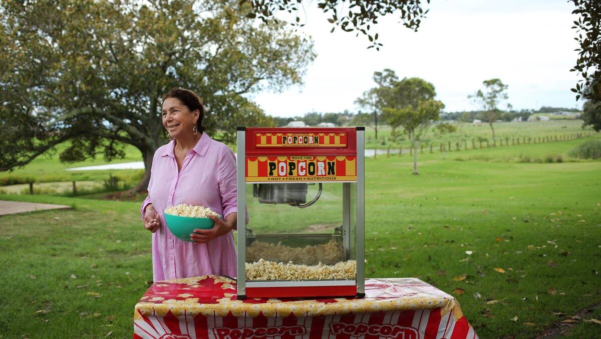 MOVIE MAGIC: Maitland mayor Loretta Baker at the Morpeth Common where a series of outdoor movies will be held next month. Picture: Simone De Peak