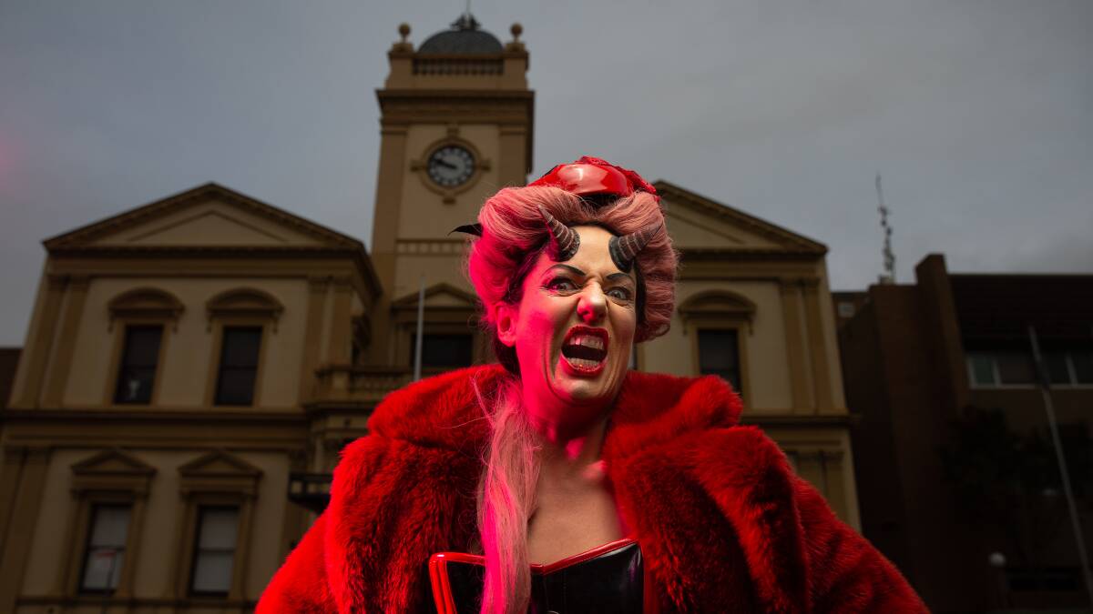KOOKY AND SPOOKY: Sophie Cook, pictured, and the Wollombi Burlesque Troupe will be taking over Studio Amsterdam next week. Picture: Marina Neil