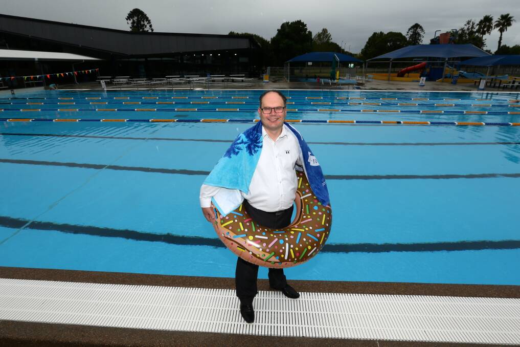 JUMP IN: Liberal councillor Mitchell Griffin put forward the proposal for a dive-in cinema at the city's pools next summer. Picture: Jonathan Carroll
