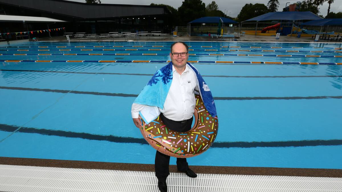 SPLASH: Liberal councillor Mitchell Griffin has put forward a proposal for a dive-in cinema at the city's pools next summer. Picture: Jonathan Carroll