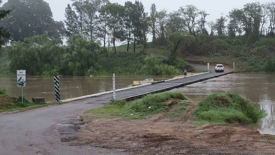 Melville Ford Bridge has been closed. Picture: Maitland SES