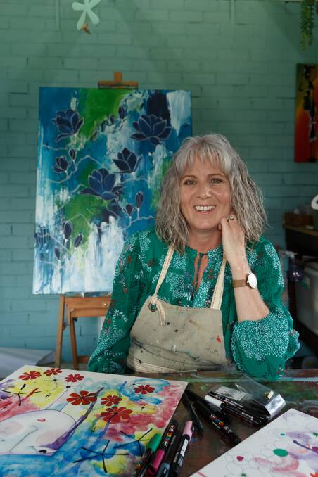 BRIGHT: Lorn artist Deb Rogers will debut her first solo exhibit at The Levee's new art gallery. Picture: Mas Mason-Hubers 