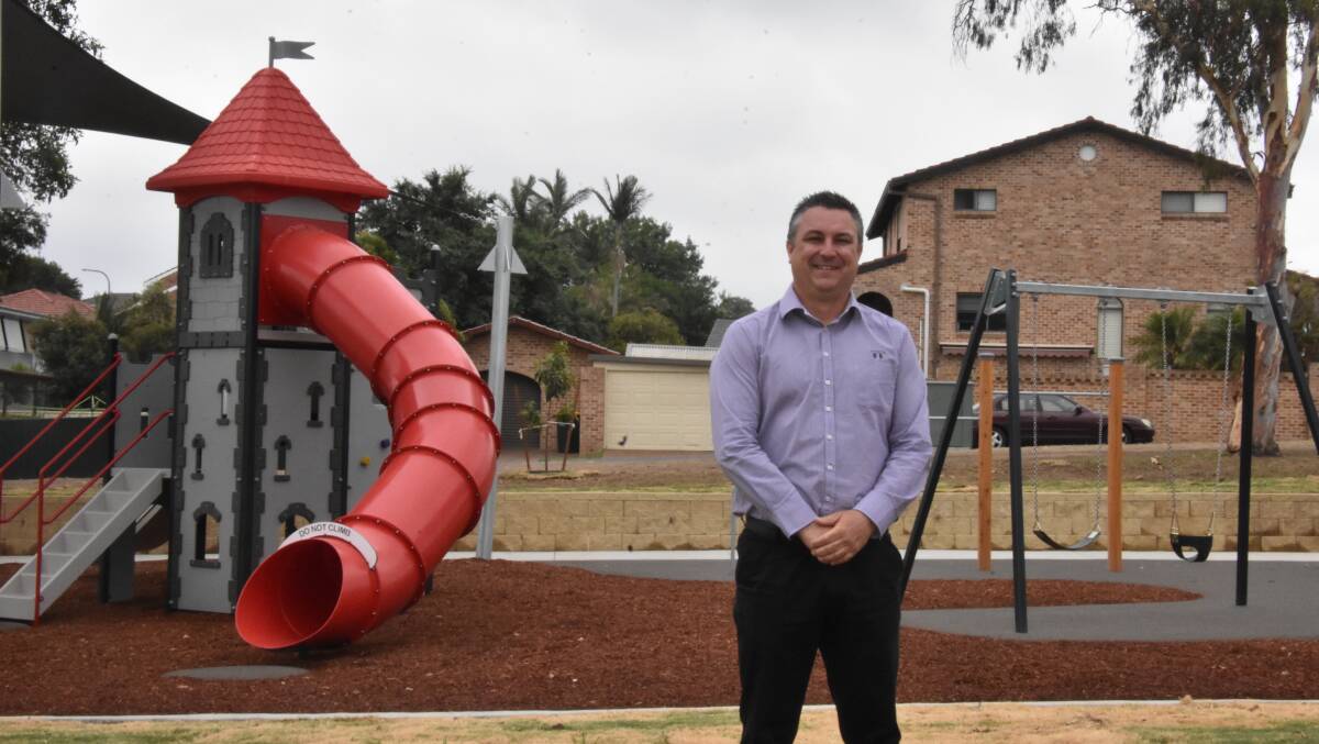 UPGRADE: Council's recreation works operation manager Caine James, pictured, said the play space would be a valuable asset.