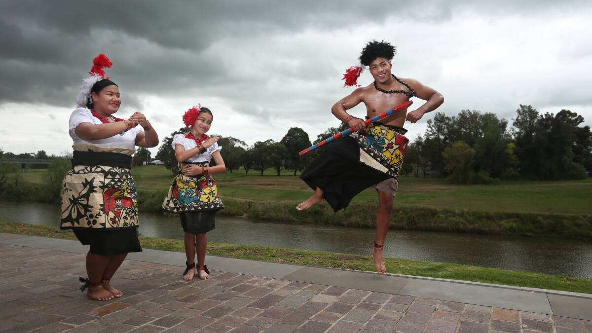 DANCE: Tongan Cultural Group's Anna-Malia Leao, Helenah Hushon and Mose Vahai will be performing at the festival. Picture: Simone De Peak