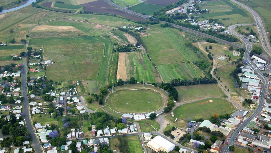 COMPLETE: An aerial view of Smyth Field and Maitland's No. 1 Sportsground in August. The new athletics centre will open on October 12. 