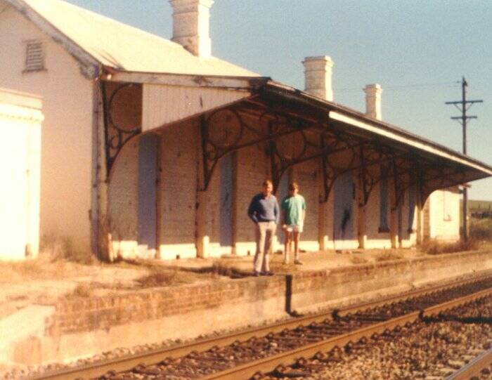 EXTENSION: Farley Railway Station: the station building on the up platform, looking in the direction of Singleton in 1987. Picture: Jeff Mullier