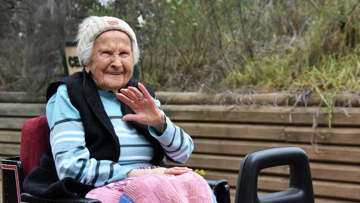 CENTUARY: Largs resident Bea Brien celebrated her 103rd birthday with a ride around the Walka Water Works on Sunday. Picture: Meg Francis