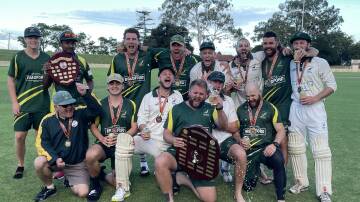 Western Suburbs celebrate winning the 2023-24 Maitland first grade premiership on Sunday, March 17;. Picture by Michael Hartshorn