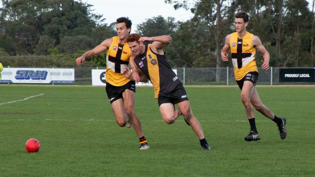 KEY FIGURES: Saints best and fairest winners Pat McMahon (left) and Mitch Greaves (right) will be key to 2020 success. Picture: Glenys Tranter.
