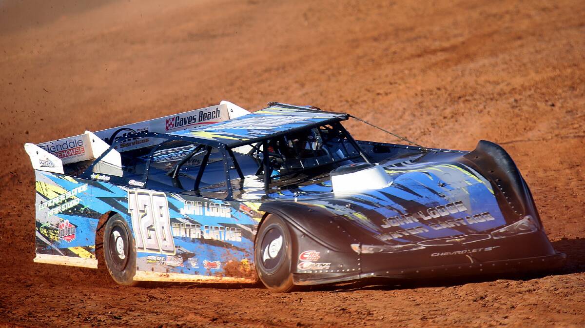CLASS ACT: Kurri Kurri driver John Lodge jnr is taking on Australia's best Late Model drivers for the Aussie title. Picture: Lone Wolf Photography