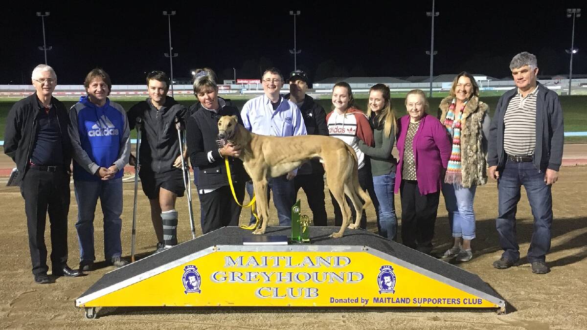 Winning form: Bentley Keeping's connections collect the trophy for winning the House Challenge Final at Maitland.