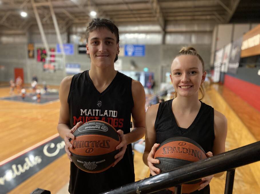 PERTH BOUND: Henry Wawszkowicz and Abbey McGregor are heading to Perth to represent Country NSW at the Under-16 Australian Basketball titles. Picture: Michael Hartshorn