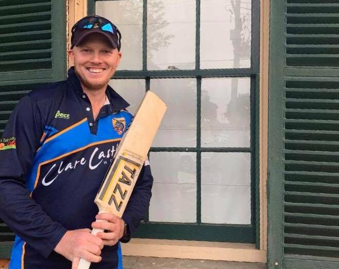 BIG HITTING: Josh Moxey smashed 18 fours, 12 sixes and one heritage listed window in his inning of 176 at King Edward Park on Saturday.