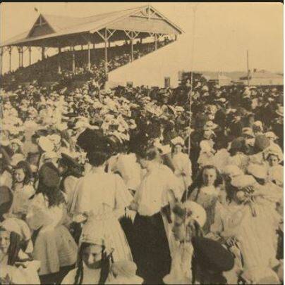 A photo of a portion of the crowd at Maitlands first speedway meeting on December 15, 1923. Picture supplied