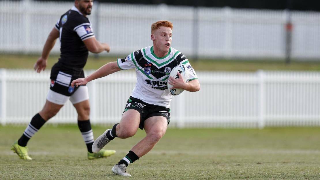 TRY: Daniel Langbridge was one of four Maitland try-scorers in their gutsy 22-18 win against Hills Bulls in Sydney on Sunday.
