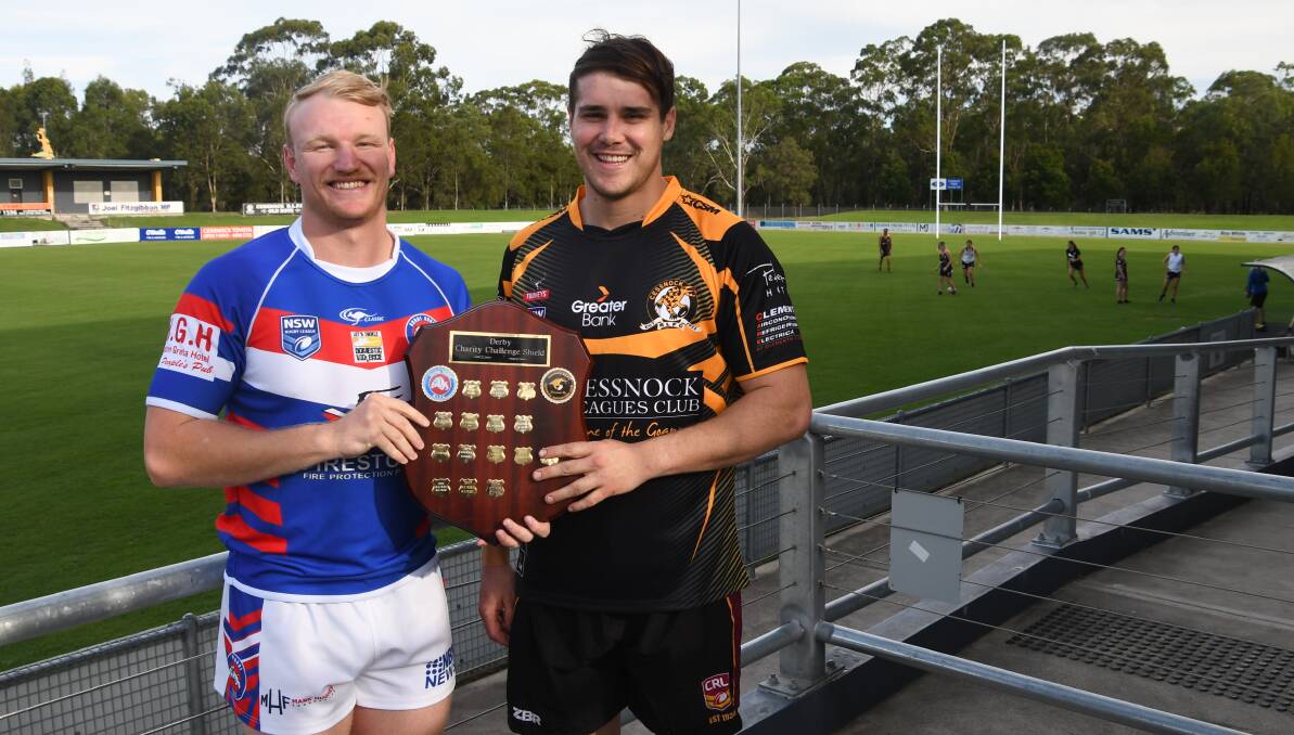 FAMILY AFFAIR: Cousins Zeb Dunstan and Jacob McKendry are on opposite teams in Saturdday's Charity Shield. Picture: Michael Hartshorn