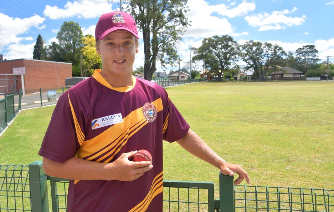 IN A SPIN: Raymond Terrace leg-spinner Aaron Bills had Kurri Weston in a spin claiming 9-19 in his side's win. Picture: Michael Hartshorn
