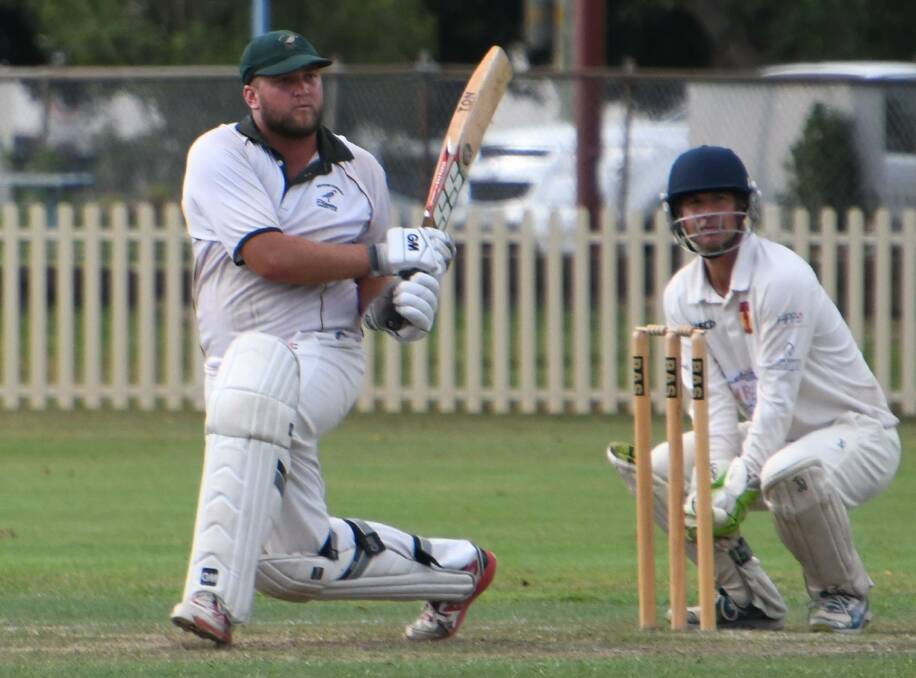 Big innings: Wests co-skipper Mitchell Fisher. 