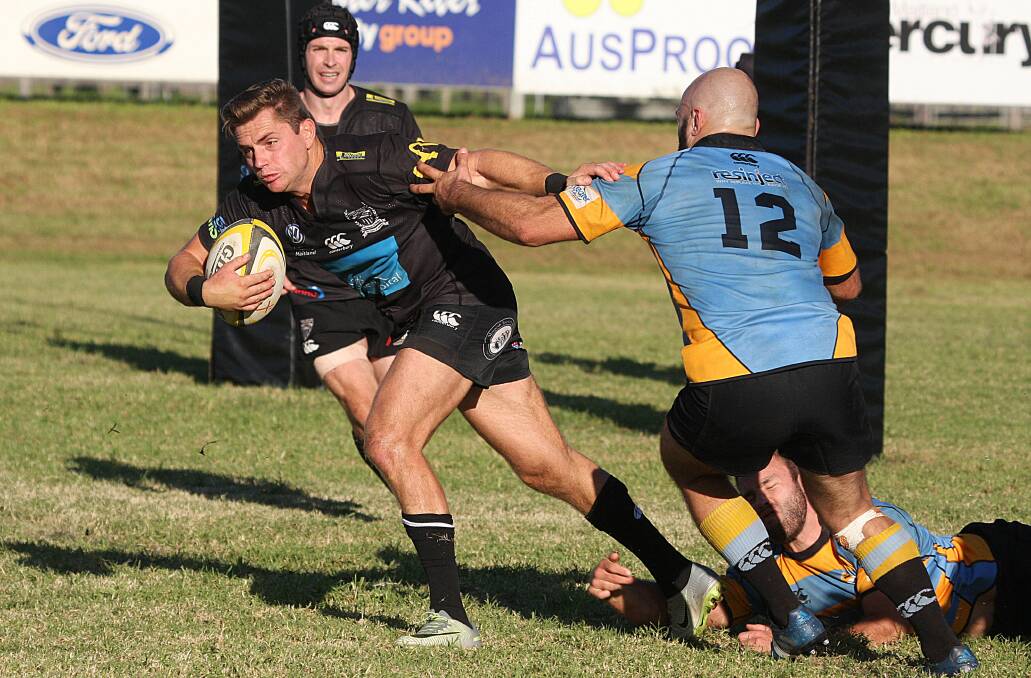 BACK: Blacks co-captain fullback Chris Logan returns to the Maitland line-up to take on Hamilton Hawks at Passmore Oval on Saturday. Picture: Mikael Gaal.