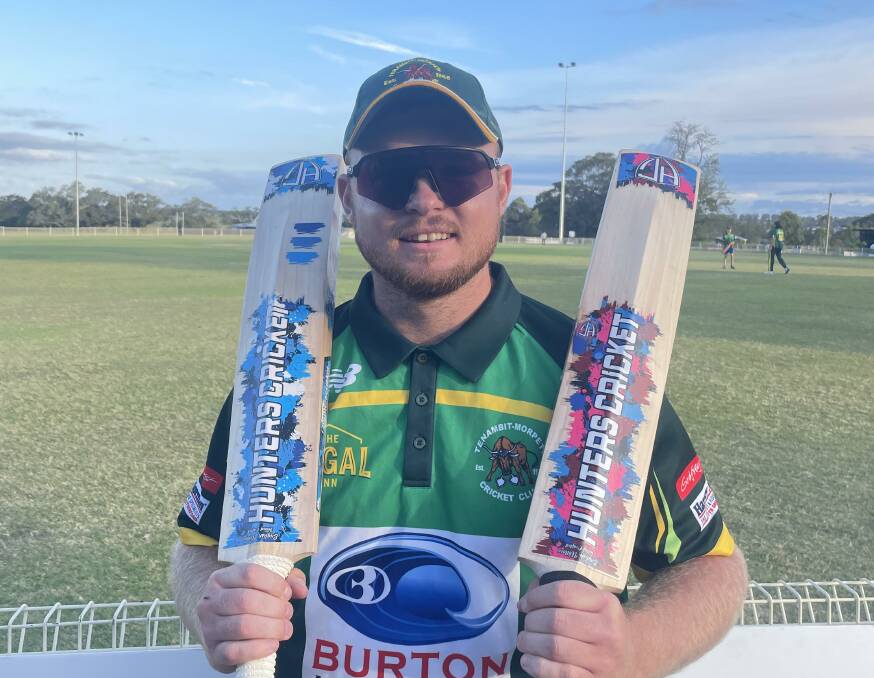Tenambit Morpeth batter Tobias Van Den Heever scored 131 off just 102 balls against Western Suburbs at Morpeth Oval on Saturday, November 4. Picture supplied.