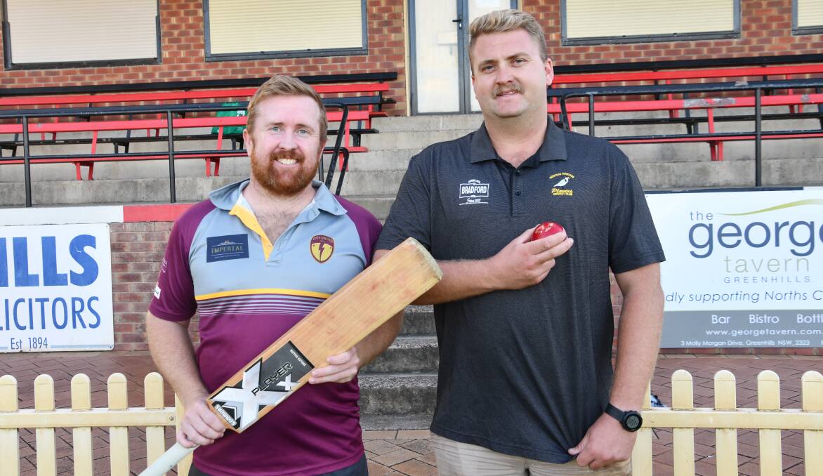 LEADERS: City United captain Matt Trappel and Western Suburbs skipper Mitchell Fisher at Lorn Park, the venue for this weekend's first grade cricket grand final.