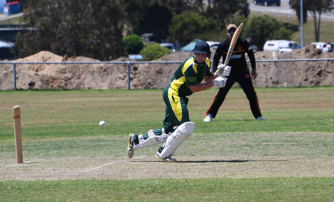 Shannon Threlfo hit three sixes and three fours in his unbeaten 33. 