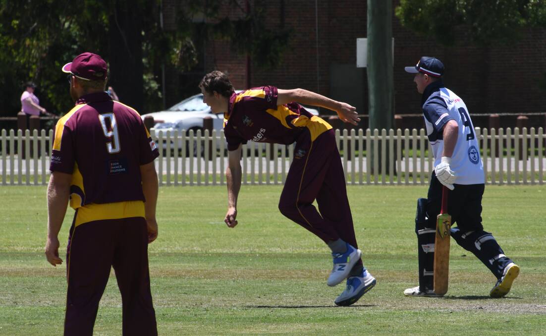 Young gun Fletcher Cousins is part of a strong bowling line-up for Maitland in the John Bull Shield grand final against Cessnock. Picture by Michael Hartshorn