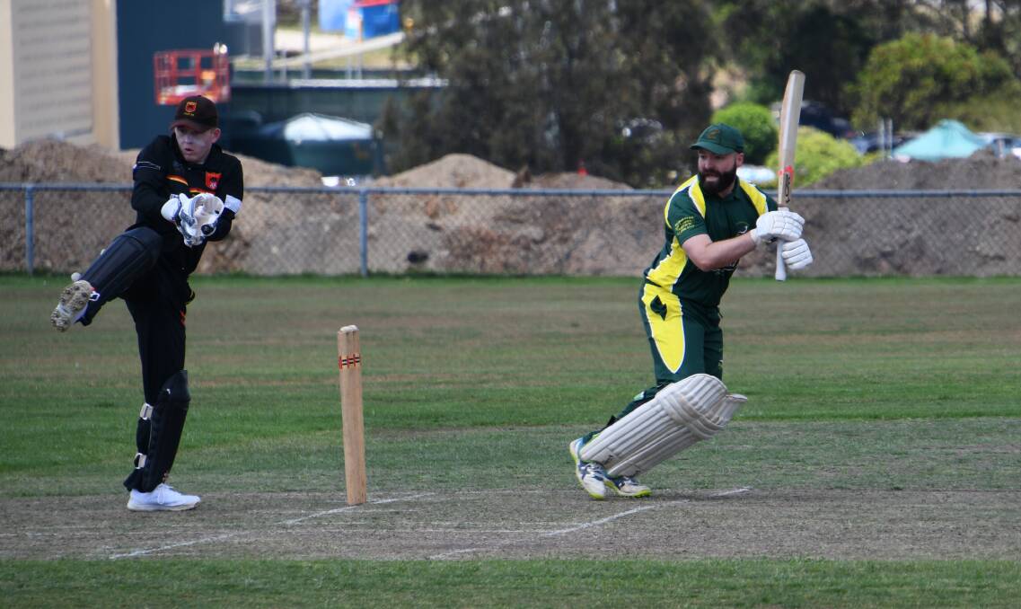 SMASHING START: Aaron Mahony made 77 off just 63 balls in an electrifying start to the season for Western Suburbs against Northern Suburbs at Coronation Oval on Saturday. Picture: Michael Hartshorn