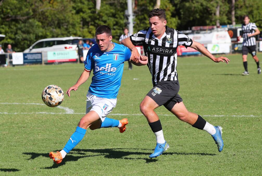 Maitland Magpies recruit Regan Lundy picture in action for Charlestown Azzurri against Cooks Hill. Picture by Peter Lorimer