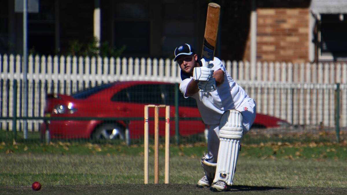WINNING RUNS: Jono Gabrielle struck plenty of clean hits but an edge past the keeper for four gave Thornton outright victory against Easts. Picture: Michael Hartshorn