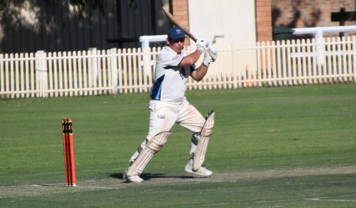 Kurri Weston Mulbring opener Tyler Power will resume on 54 not out as the Warriors look to build on a 79-run run first innings lead at Lorn Park. Picture by Michael Hartshorn