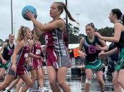 Maitland in action at the state junior netball titles