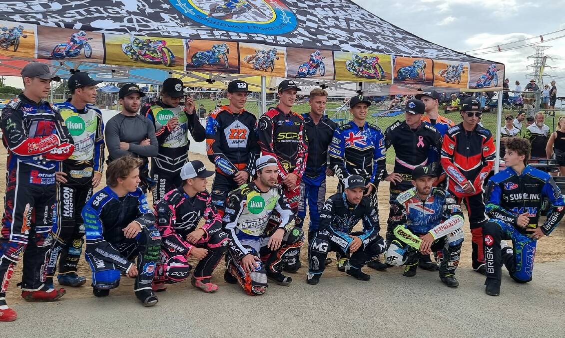 The riders assemble before the final round of the 2023 Australian Solo Championship series. Picture supplied.