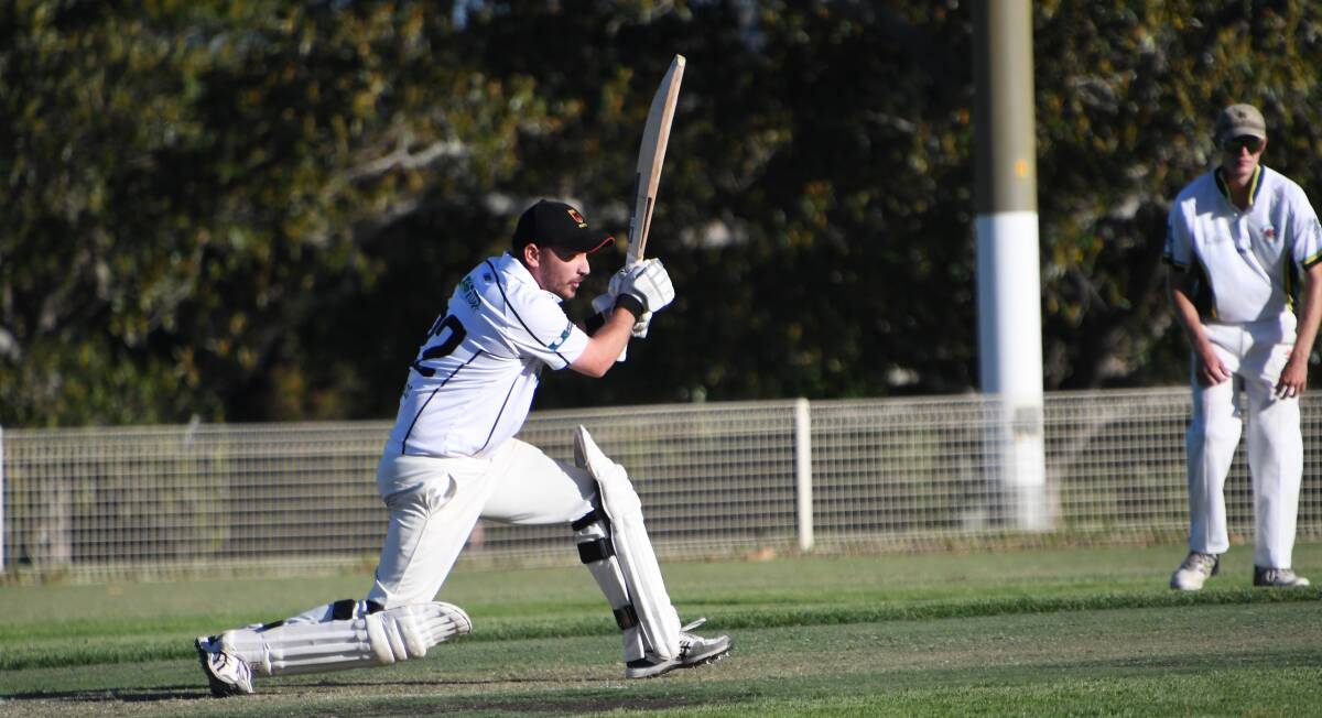 BIG DAY: Norths all-rounder Brad Jenkinson hit a quick-fire unbeaten 43 to go with three wickets on Saturday. Picture: Michael Hartshorn
