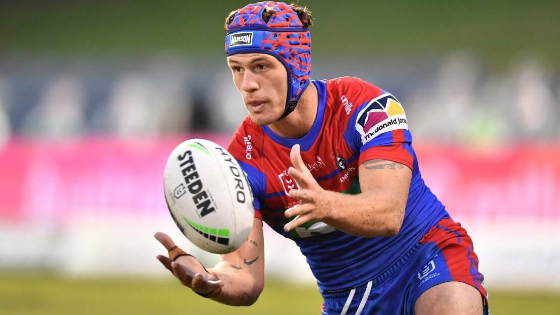 Involvement: Knights star Kalyn Ponga had a quiet game by his high standards against North Queensland last weekend. Picture: NRL Photos.