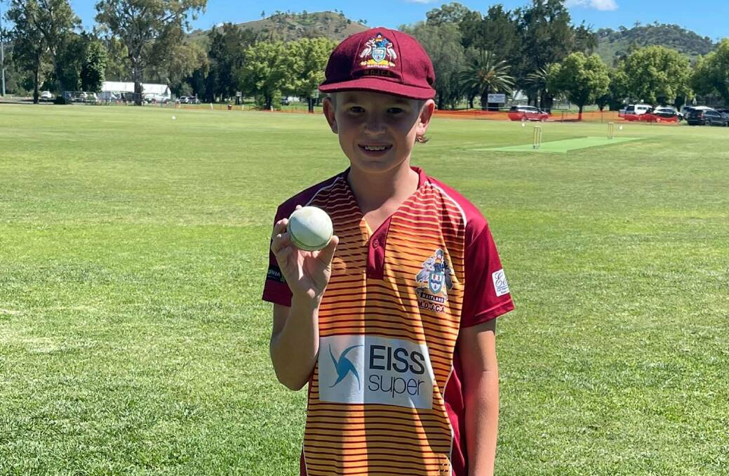 Beau Stevens took 6/7 off 2.4 overs for Maitland Maroon under-13s.