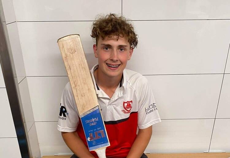 Rising star Max Farmer scored 105 for St George in second grade.