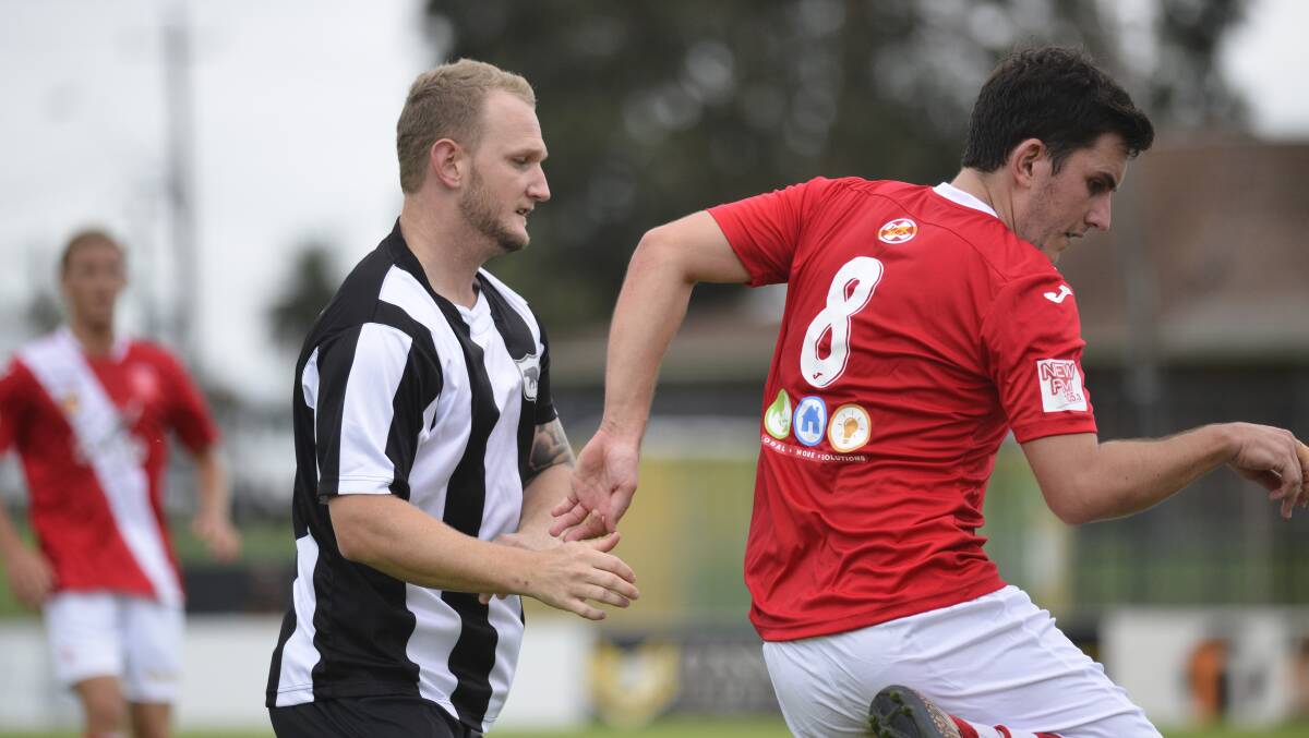 LEADER: Weston Bears skipper Greg Anderson (pictured) and fellow defender Brock Oakely have shown strong leadership for their young team. Picture: Michael Hartshorn