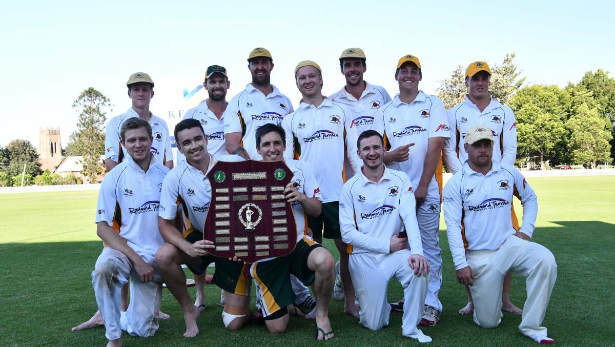 REIGNING CHAMPS: Raymond Terrace won the Maitland first grade cricket grand final beating Northern Suburbs in the grand final. 