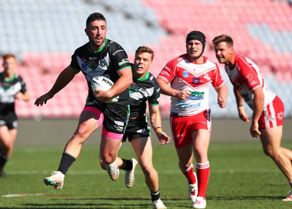 
Maitland halfback Brock Lamb during the Newcastle Rugby League grand final at McDonald Jones Stadium on Saturday. Picture by Peter Lorimer
