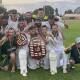 CHAMPIONS: Major and minor premiers Western Suburbs celebrate their win over City United in the 2021-22 Maitland first grade grand final. Picture: Michael Hartshorn