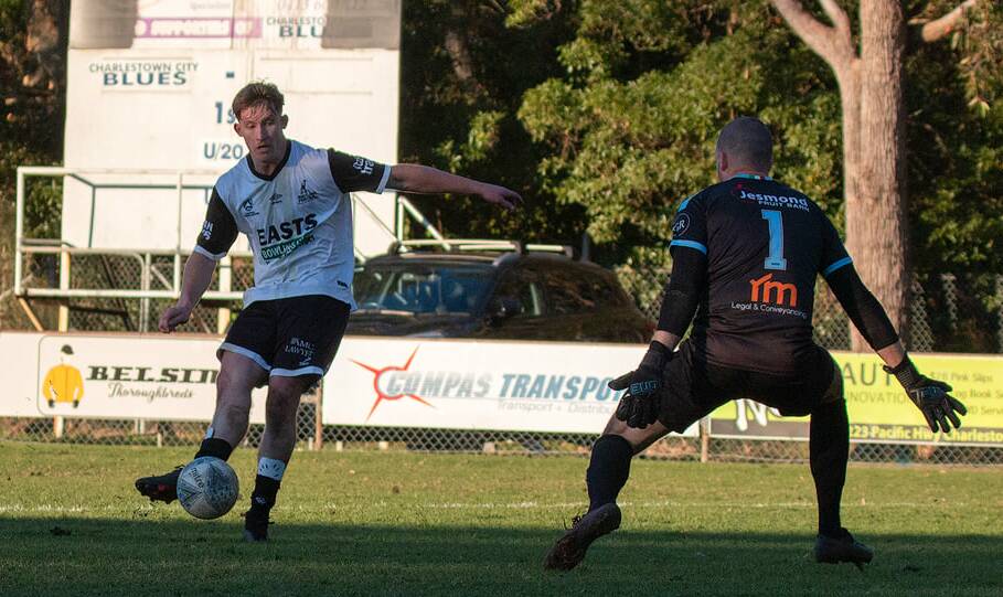 Jimmy Thompson won the prestigious NPL players' player of the year award. Picture: Graham Sport and Nature Photography