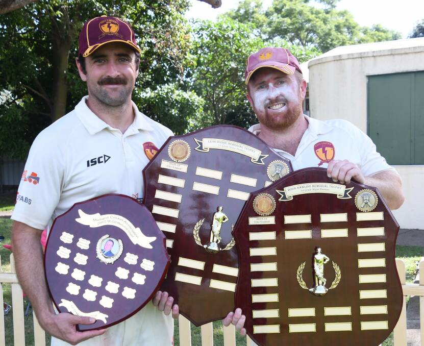 SIBLING SUCCESS: Josh (left) and Matt Trappel shared in a 300-plus run partnership in last year's grand final win.