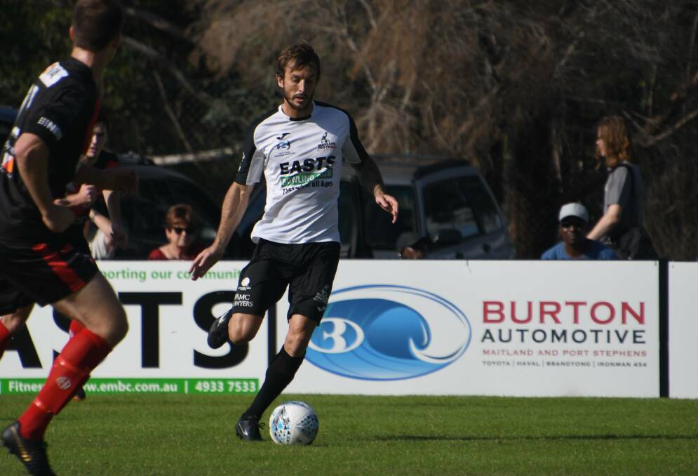 DOUBLE: Joel Wood (pictured) and Braedyn Crowley both scored doubles in Maitland's 6-0 win. Picture: Michael Hartshorn