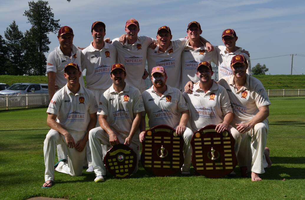 CHAMPIONS: Maitland first grade cricket 2018-19 premiers City United. Picture: Michael Hartshorn