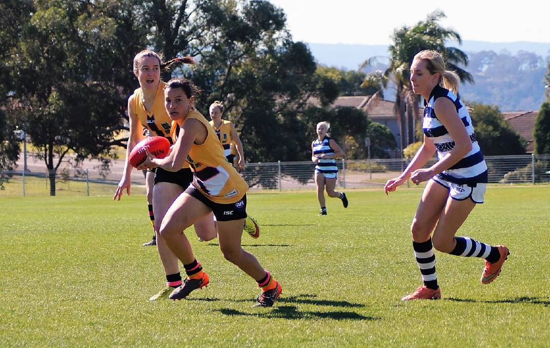 The Maitland Saints play Wyong Lakes for a spot in the AFL Hunter Central Coast Women's grand final.
